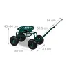 Siège de jardin mobile Relaxdays, réglable en hauteur, 150 Voir les images du produit 4