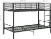 A metal bunk bed shown from the front. Produktbild-Vorschau