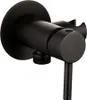 A black matte finish bidet hand shower set with a wall mount and control lever. Produktbild-Vorschau