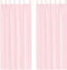 Möbel Voile Vorhänge mit Schlaufen 2 Stk. Hellrosa 140x225 Produktbild-Vorschau 2