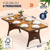 CASARIA® Polyrattan Gartentisch mit Ablage FSC®- Produktbild-Vorschau 2