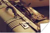 MuchoWow® Poster Reisekoffer - Vintage - Braun 120x80 cm - Produktbild-Vorschau 1