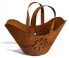 Tasche mit Blüte zum Bepflanzen Windlicht Beetdeko Metall Produktbild-Vorschau 3