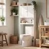 VASAGLE Badschrank Hochschrank, WC Regal Schmal mit Türen, Produktbild-Vorschau 4