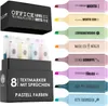 OfficeTree 8x Textmarker Pastell Farben - Nette Sprüche - Produktbild-Vorschau 1