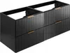 Rodan | Badmöbel Set - Schwarz Matt | 120/57/46 cm & Produktbild-Vorschau 4