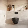 LOMAZOO LINEA Hänge-WC - Schwarz - Rund Produktbild-Vorschau 2
