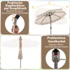 Collage of images showing features of a patio umbrella. Produktbild-Vorschau