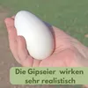 6x Legeeier Kunsteier Nesteier Gipseier Bruteier Fasanen Produktbild-Vorschau 3