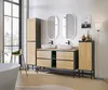 Armoire De Salle De Bain Suspendue 40 Cm 1 Porte Chêne Voir les images du produit 5