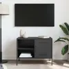 TV-Schrank Schwarz 68x39x50,5 cm Stahl Produktbild-Vorschau 3