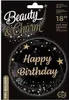 Balon foliowy B&C Happy Birthday, czarny, 18 cali AA Podgląd zdjęcia produktu 2