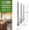Holzsägebock klappbar 82x80x77 cm Stahl verzinkt 150 kg Produktbild-Vorschau 5