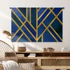 MuchoWow® Wandteppich Wandbehang Gold - Blau - Muster Produktbild-Vorschau 6
