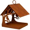 Edelrost Garten Deko Windlicht Vogelhaus Gartendekoration Produktbild-Vorschau 1