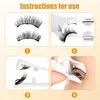 Magnetisches Wimpernset Schwarz 2,5 cm Länge, Produktbild-Vorschau 3