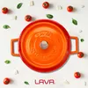 LAVA Emaillierter Gusseisentopf mit Deckel, Ø 24 cm, 2,47 Produktbild-Vorschau 8