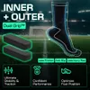 Skarpety piłkarskie LUX Soccer Grip, do łydki, czerwone, Podgląd zdjęcia produktu 2