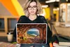 MuchoWow® Laptop Aufkleber Sticker Cover Höhle - Berg - Produktbild-Vorschau 5