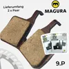2x Magura MT Original Fahrrad MTB Bremsbeläge 9.P Produktbild-Vorschau 4