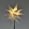 A white, star-shaped lamp is shown against a plain gray background. Náhľad obrázku produktu