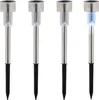 Relaxdays Solarlampen 4er Set, kaltweiß, wasserdicht, Produktbild-Vorschau 1
