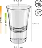 Wellgro 3,4cl Schnapsgläser - 4,5 x 7 cm (ØxH) - Glas klar Produktbild-Vorschau 4