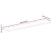 vidaXL Blat 160x30x3,8 cm krawędź z litego drewna Szorstkie Podgląd zdjęcia produktu 7