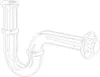 KLUDI Siphon tubulaire G 1 1/4, modèle standard, chrome, Anteprima dell’immagine prodotto 4