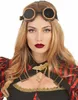 Lunettes de pilote steampunk beige-marron-noir - taille Voir les images du produit 2