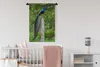 MuchoWow® Wandteppich Wandbehang Pfau - Wald - Zweig 60x90 Produktbild-Vorschau 2
