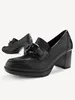 Tamaris COMFORT dames veterschoen van leer met blokhak, Productafbeelding-voorbeeld 2