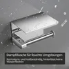 Toilettenpapierhalter Klopapierhalter Edelstahl WC Produktbild-Vorschau 3