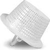 A white plastic skimmer basket with a handle, tilted on a white background. Produktbild-Vorschau