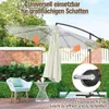 Ombrellone Izrielar 3 m beige con manovella, protezione Anteprima dell’immagine prodotto 8