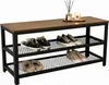 Panca porta scarpe Relaxdays, per 8 paia di scarpe, A x L x Anteprima dell’immagine prodotto 1