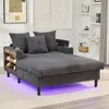 MODFU Liegesessel Loungesofa mit LED-Beleuchtung und Produktbild-Vorschau 1