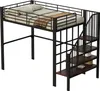 Hochbett 140x200 cm, stabile Metallkonstruktion mit Produktbild-Vorschau 5