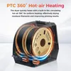 A 3D printer filament dryer with spools of filament inside, showcasing its heating and drying features. Náhled obrázku produktu