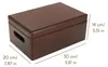 Creative Deco Bruine Grote Houten Doos Opbergdoos, 30 x 20 Productafbeelding-voorbeeld 3