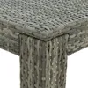 vidaXL Garten-Bartisch Grau 60,5x60,5x110,5 cm Poly Rattan Produktbild-Vorschau 5