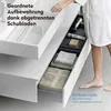doporro Waschbecken-Unterschrank Badmöbel-Set in Weiß matt Produktbild-Vorschau 5
