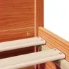 Massivholzbett ohne Matratze Wachsbraun 75x190 cm Produktbild-Vorschau 9