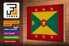 Holzschild Flagge Grenada 30x20cm Flag of Grenada Vintage Produktbild-Vorschau 3