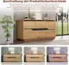Merax Sideboard 140cm mit 3 Türen und verstellbare Böden, Produktbild-Vorschau 7