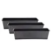 BigDean 3er Set Blumenkasten mit Untersetzer 60 cm lang Produktbild-Vorschau 1