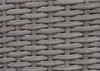 A close-up view of a woven poly-rattan texture. Podgląd zdjęcia produktu