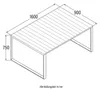 HOME DELUXE Gartentisch SIERA – 160 x 90 cm aus robustem Produktbild-Vorschau 8