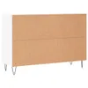 vidaXL Credenza bianca 101,5x35x70 cm Materiale a base di Anteprima dell’immagine prodotto 10
