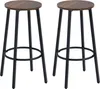 Tabourets de bar HOMCOM, lot de 2 tabourets de bar avec Voir les images du produit 1